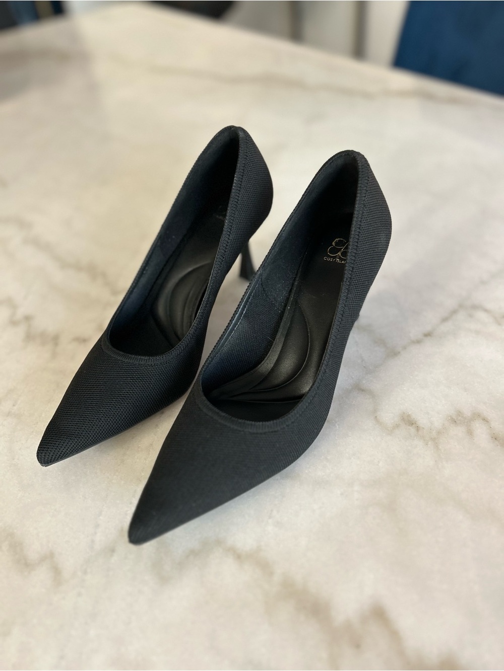 Classic Black Pointed-Toe Women's Heels